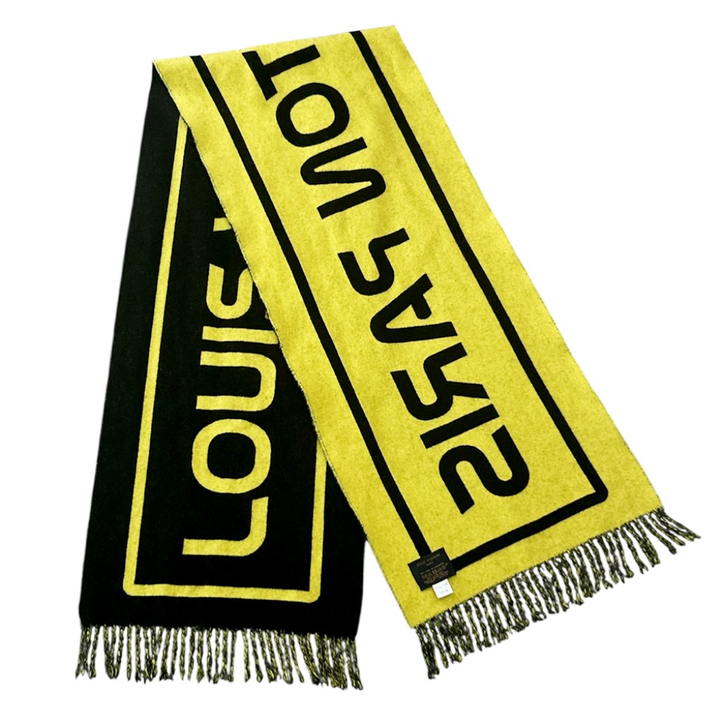 Louis Vuitton Wool Cashmere City Gravity Scarf Oversized Unisex